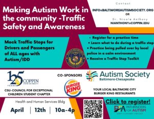 Making Autism Work in the Community Day on April 12th!